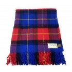 100% Lambswool Blanket - Red & Blue Check